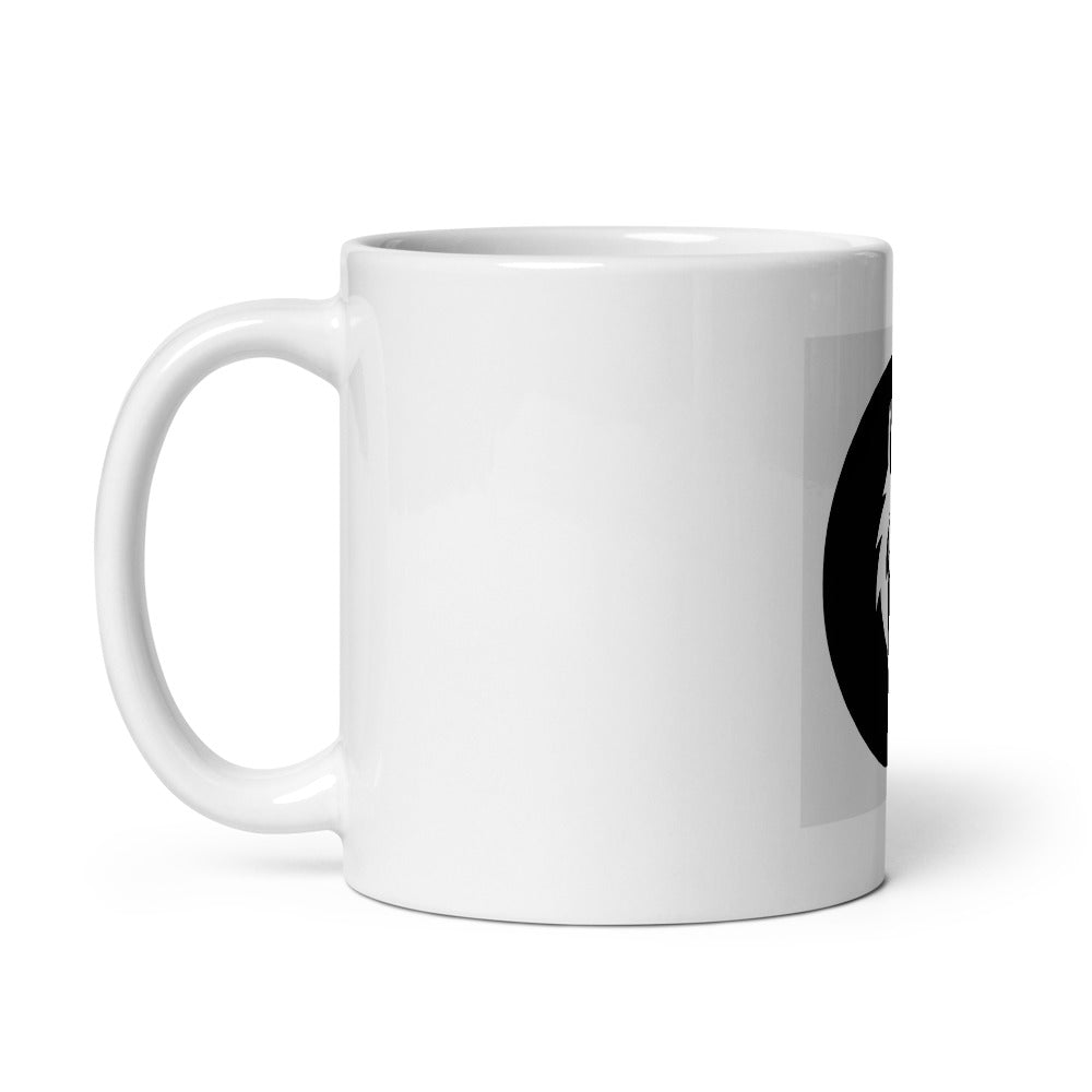 Example custom Golden Radio Hour mug, 11 oz, handle on left