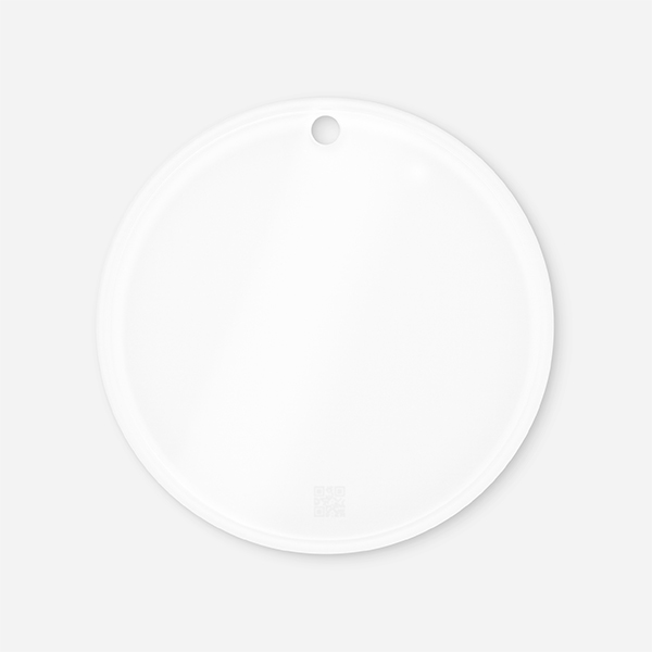 Custom acrylic ornament base product preview