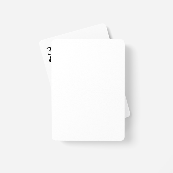 Custom poker playing cards base product